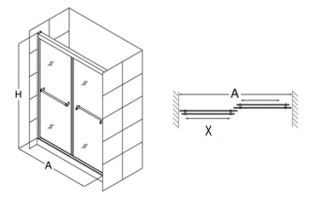 Душевая дверь RGW TO-10 2000х1950 матовое